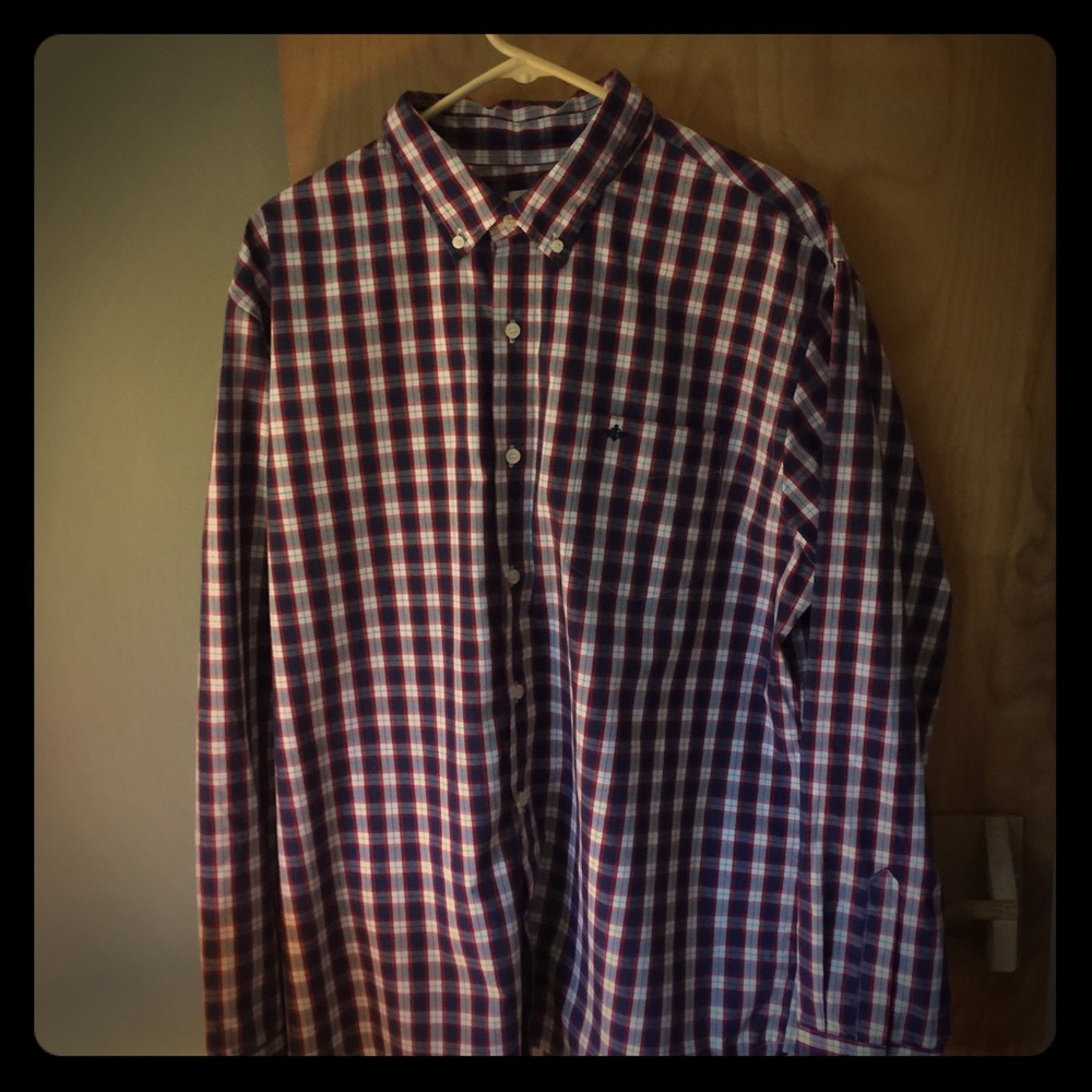 XL Dockers Mens Long Sleeve Dress Shirts